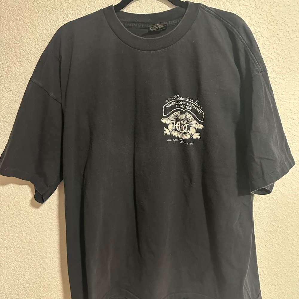 Vintage 90s Harley Davidson Tshirt H.O.G Germany 1993, XXL, Faded, Cotton